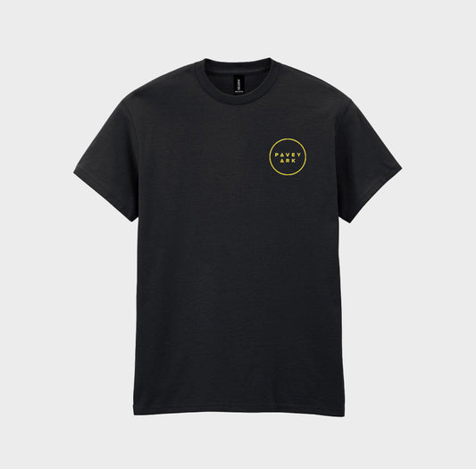 PRE-ORDER: Pavey Ark Logo T-Shirt (Black with Yellow Logo)